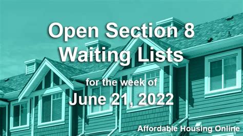 open section 8 waiting list in new jersey|Updated Housing Waiting Lists in New.